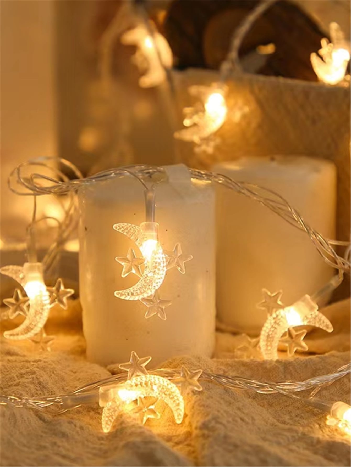 3 m 20 LED Lights Moon & Star Ramadan Eid Festival (Code:15)