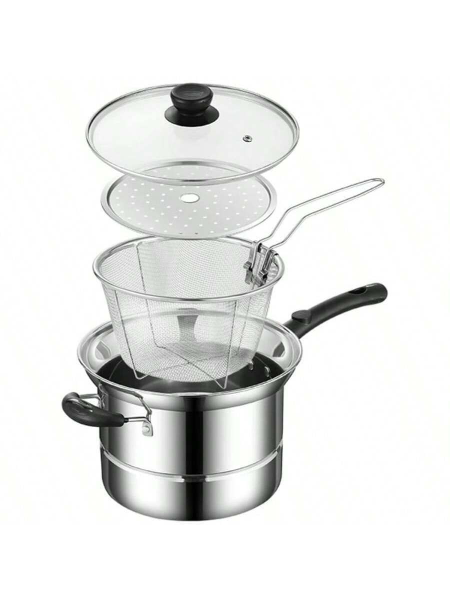 4pcs Non Stick Chip Pan Deep Fat Fryer (Code 3)