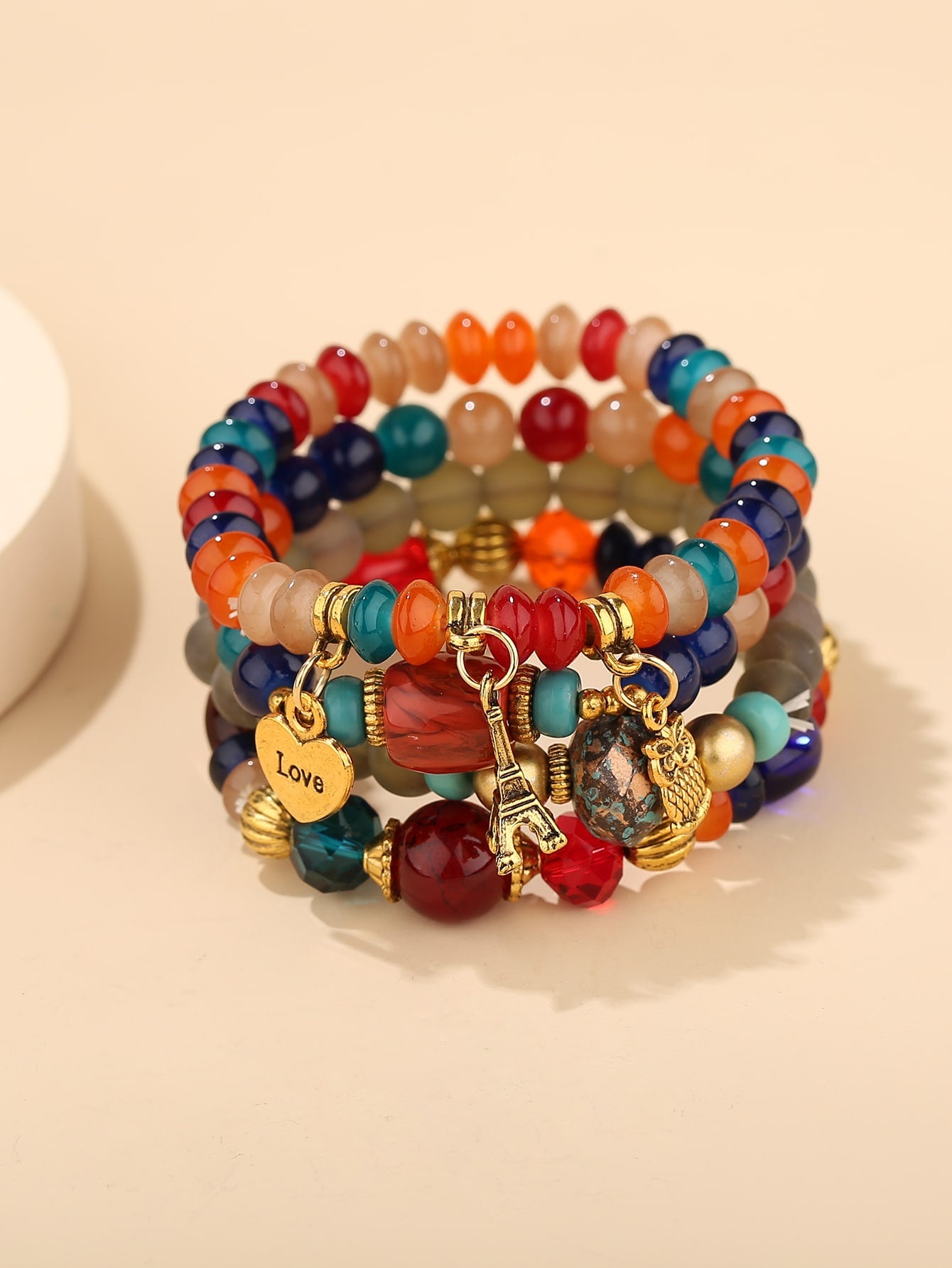 4pcs Colorful Beaded Bracelet (Code:83)