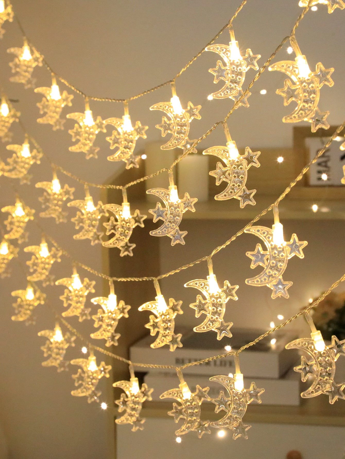 3 m 20 LED Lights Moon & Star Ramadan Eid Festival (Code:15)