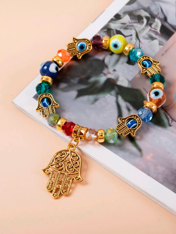 1pc Hamsa Hand Evil Eye Bracelet (Code:78)