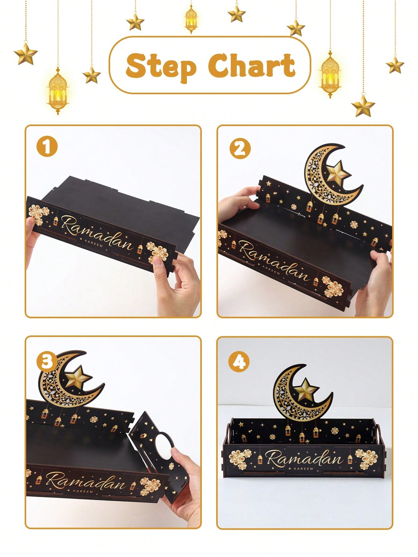 1Pc Ramadan Wooden Pallet (Code:55)