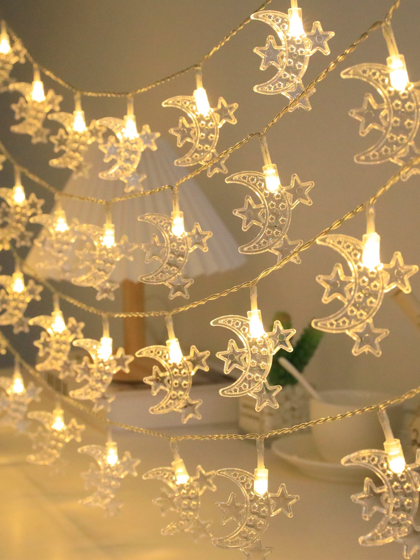 3 m 20 LED Lights Moon & Star Ramadan Eid Festival (Code:15)