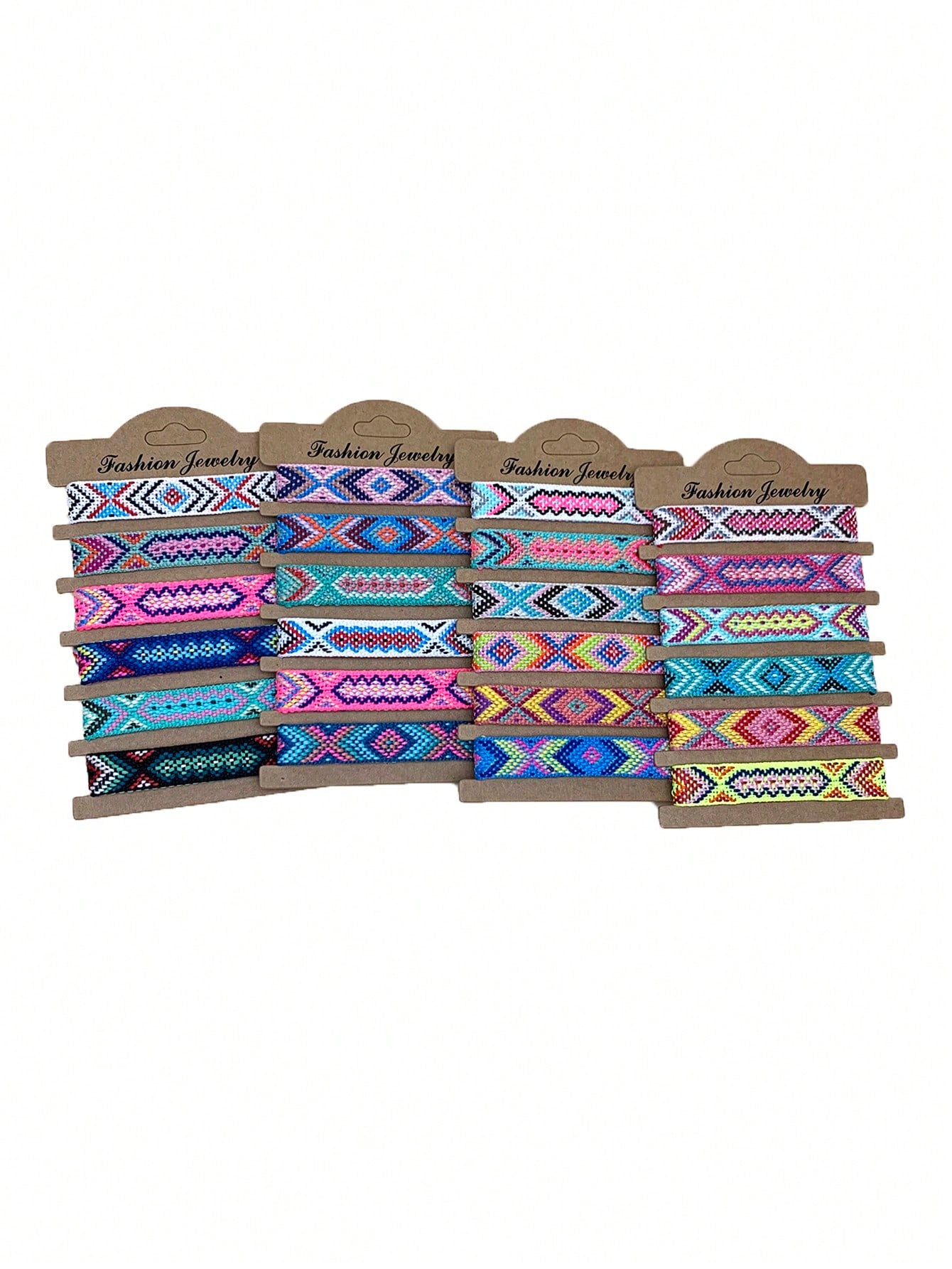 12pcs Set Fashionable Bohemian Charm Braided Tassel Bracelet (Code:85)