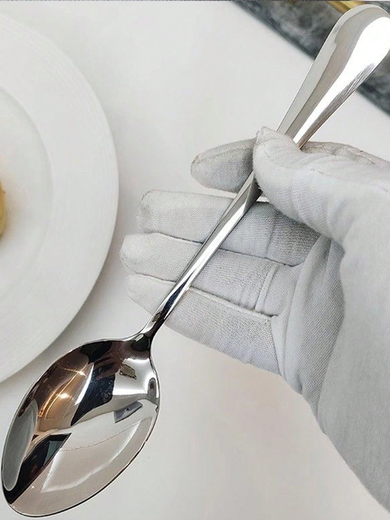 3PCS Heavy Duty Stainless Steel Main Course Soup Spoons (Code 5)