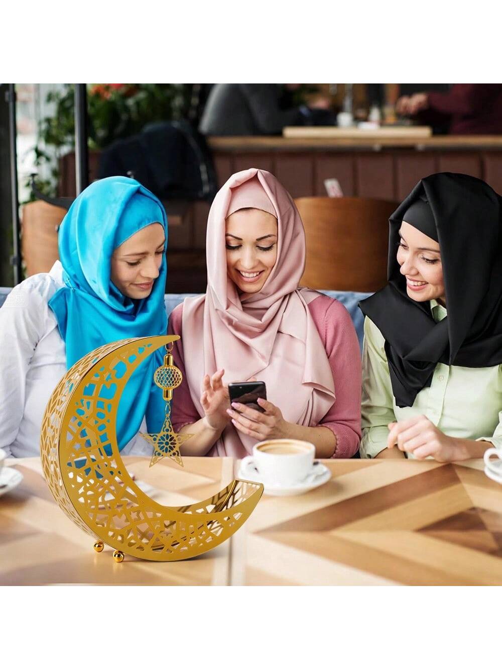 1pc Elegant Moon & Star Shaped Dates Serving Tray (Code:27)