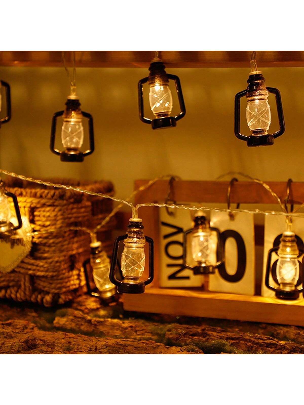 1.5m 10 LED Lights Battery Powered Lantern String Lights (Code:22)