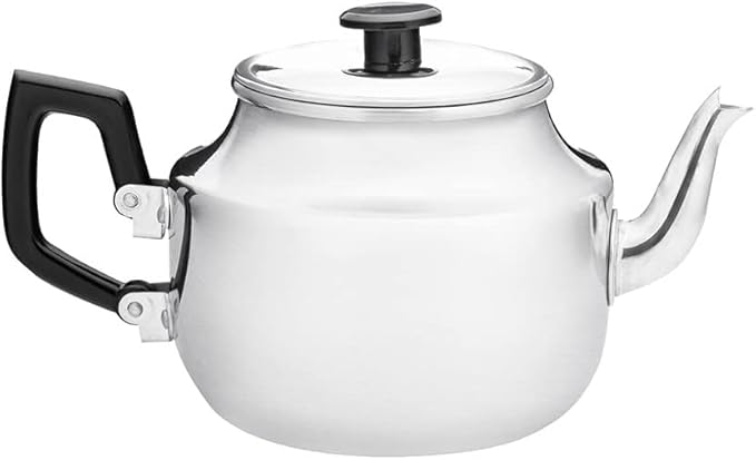 Polished Aluminium Teapot, 6 Cup / 1 Litre Capacity 5015826000603