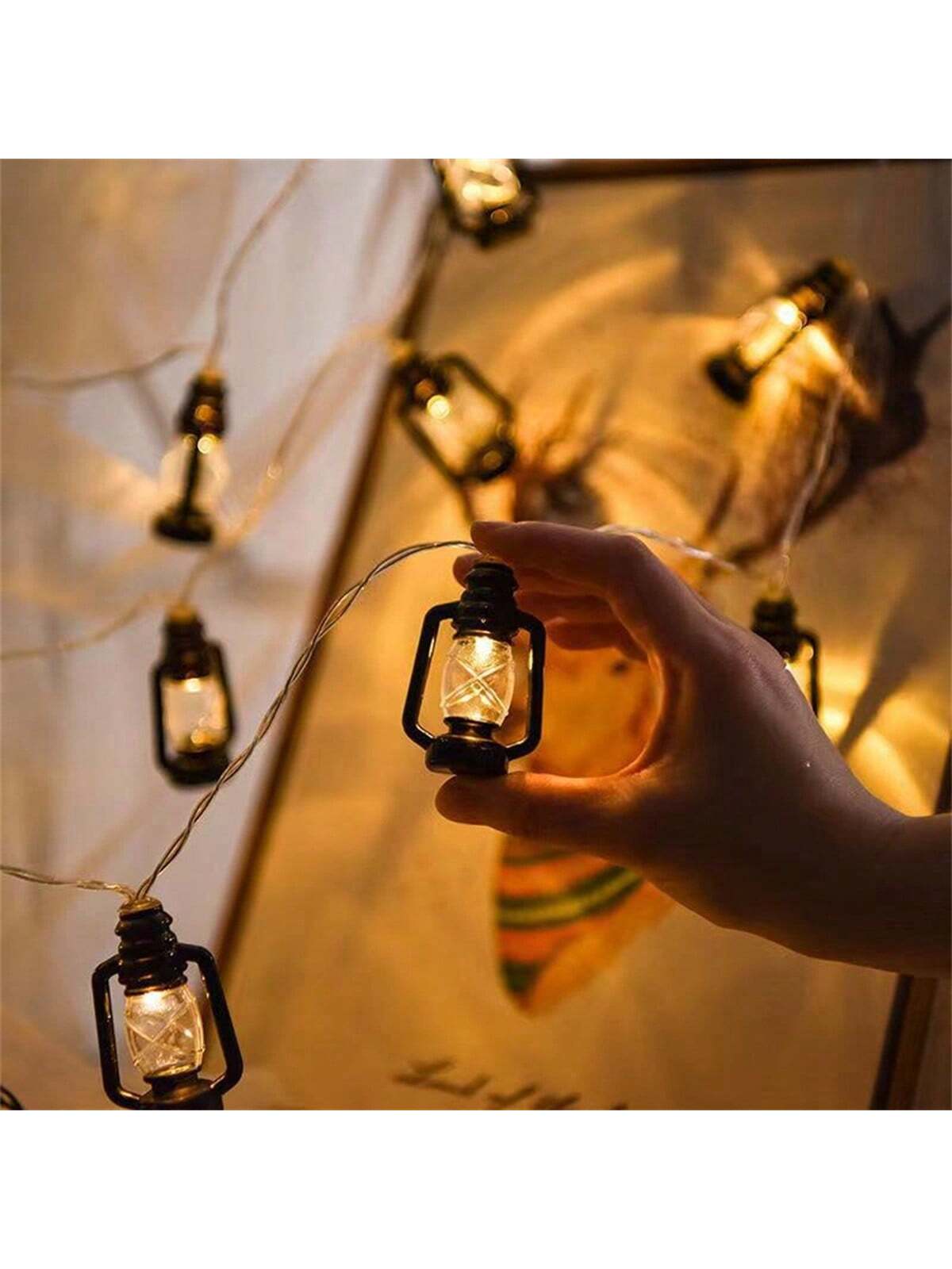 1.5m 10 LED Lights Battery Powered Lantern String Lights (Code:22)