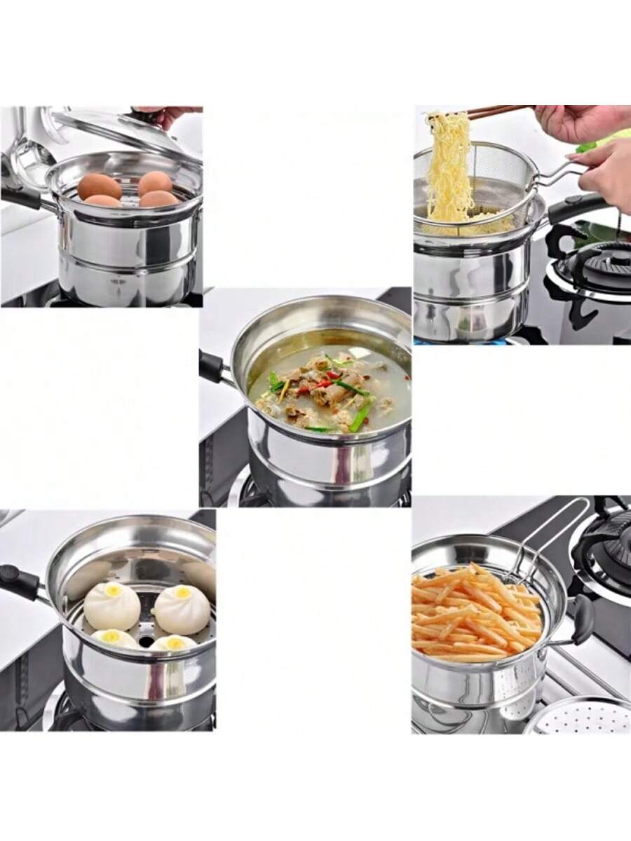 4pcs Non Stick Chip Pan Deep Fat Fryer (Code 3)