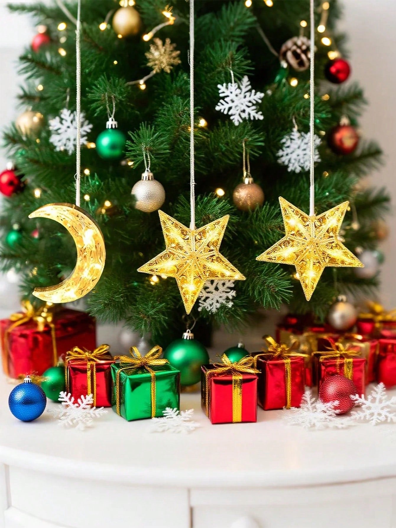 2PCs Moon Suction Cup Lamp / LED Moon & Star (Code:33)