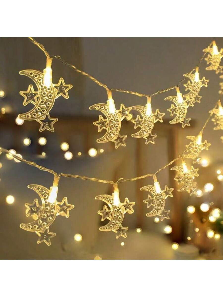 1.5m 10-lED Eid Mubarak Castle Lights String (Code:24)