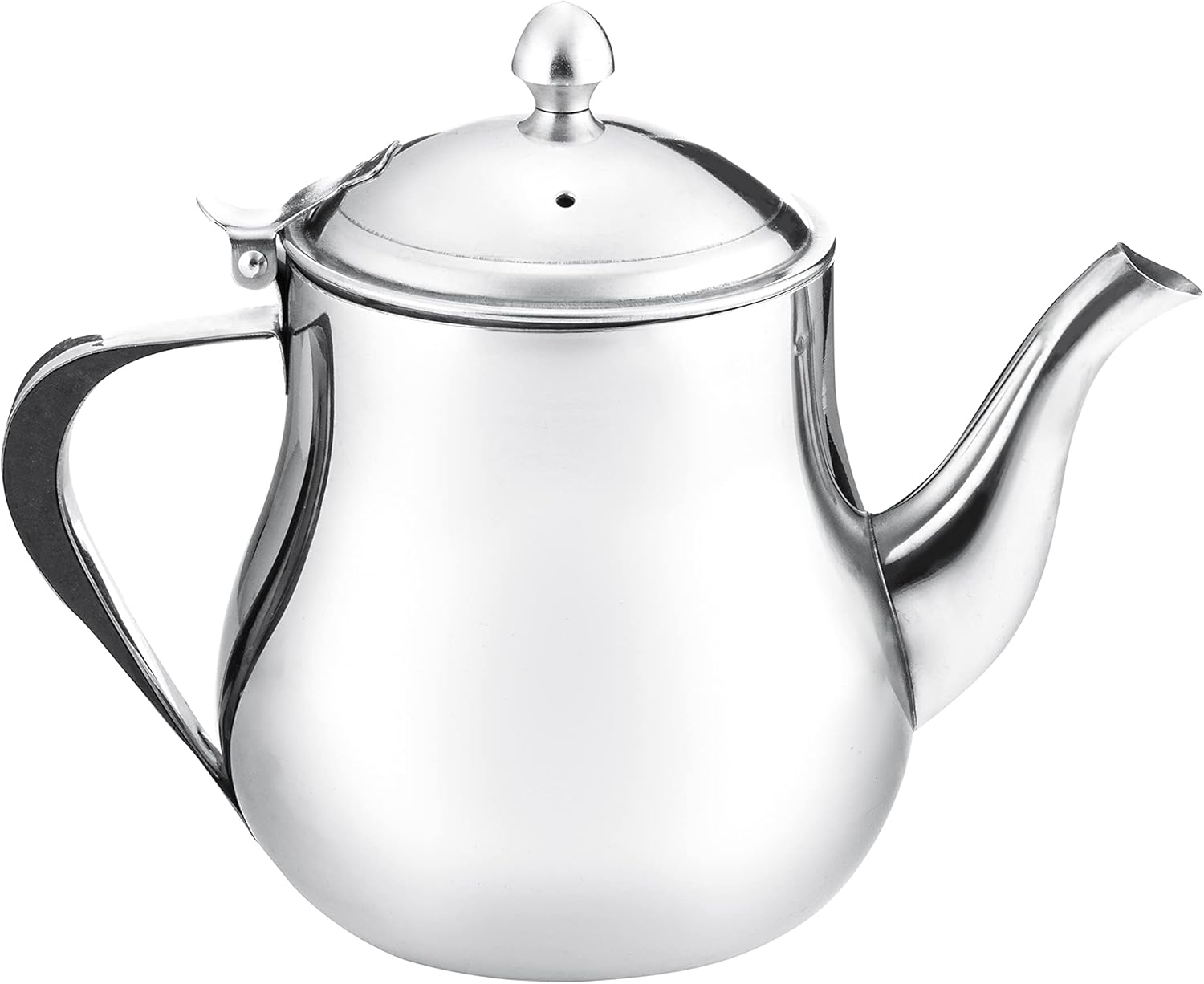 Premium Polished Stainless Steel Tea Pot, Coffee Pot, 0.7 Litre (24oz) 5015826002249