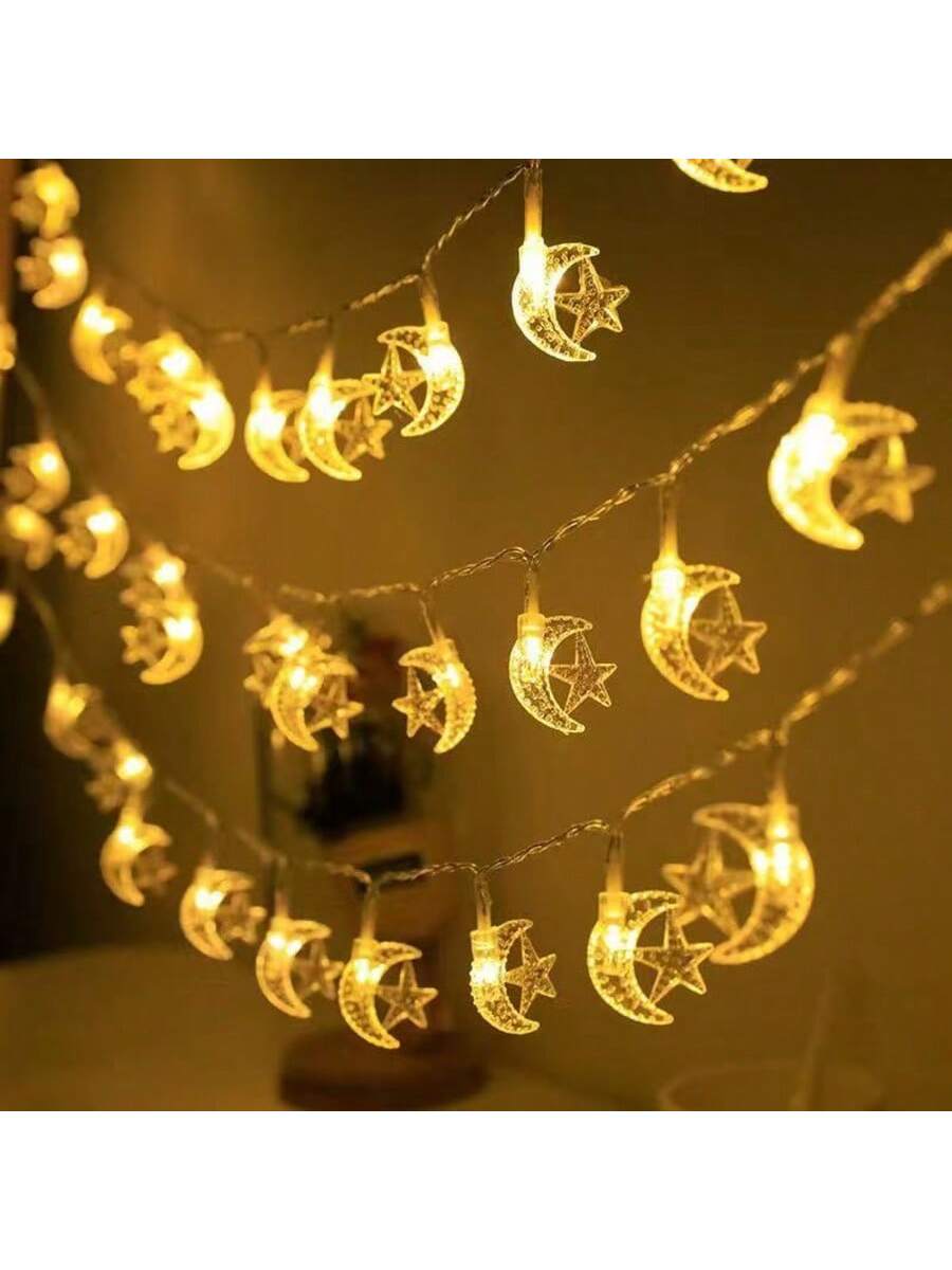 1.5m 10-lED Eid Mubarak Castle Lights String (Code:24)