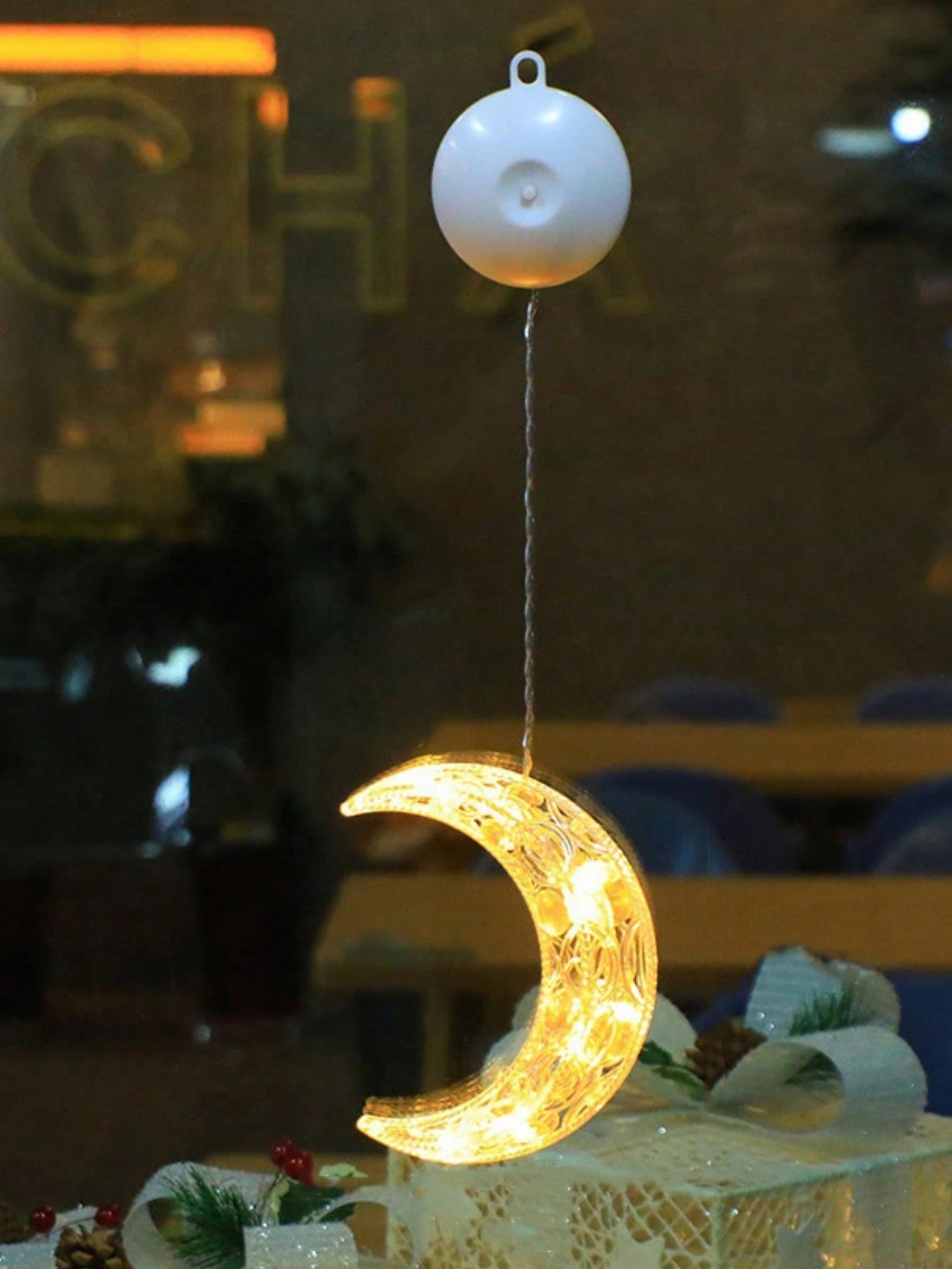 2PCs Moon Suction Cup Lamp / LED Moon & Star (Code:33)