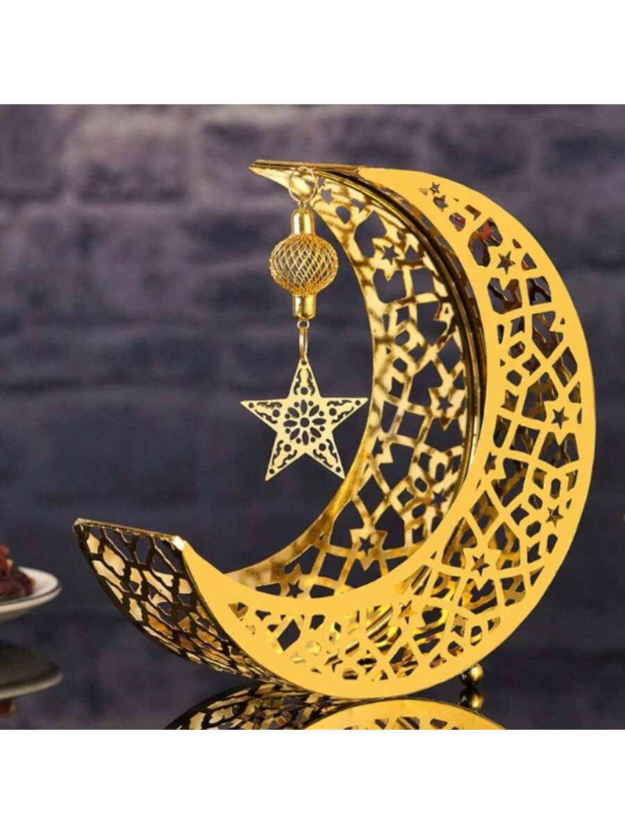 1pc Elegant Moon & Star Shaped Dates Serving Tray (Code:27)
