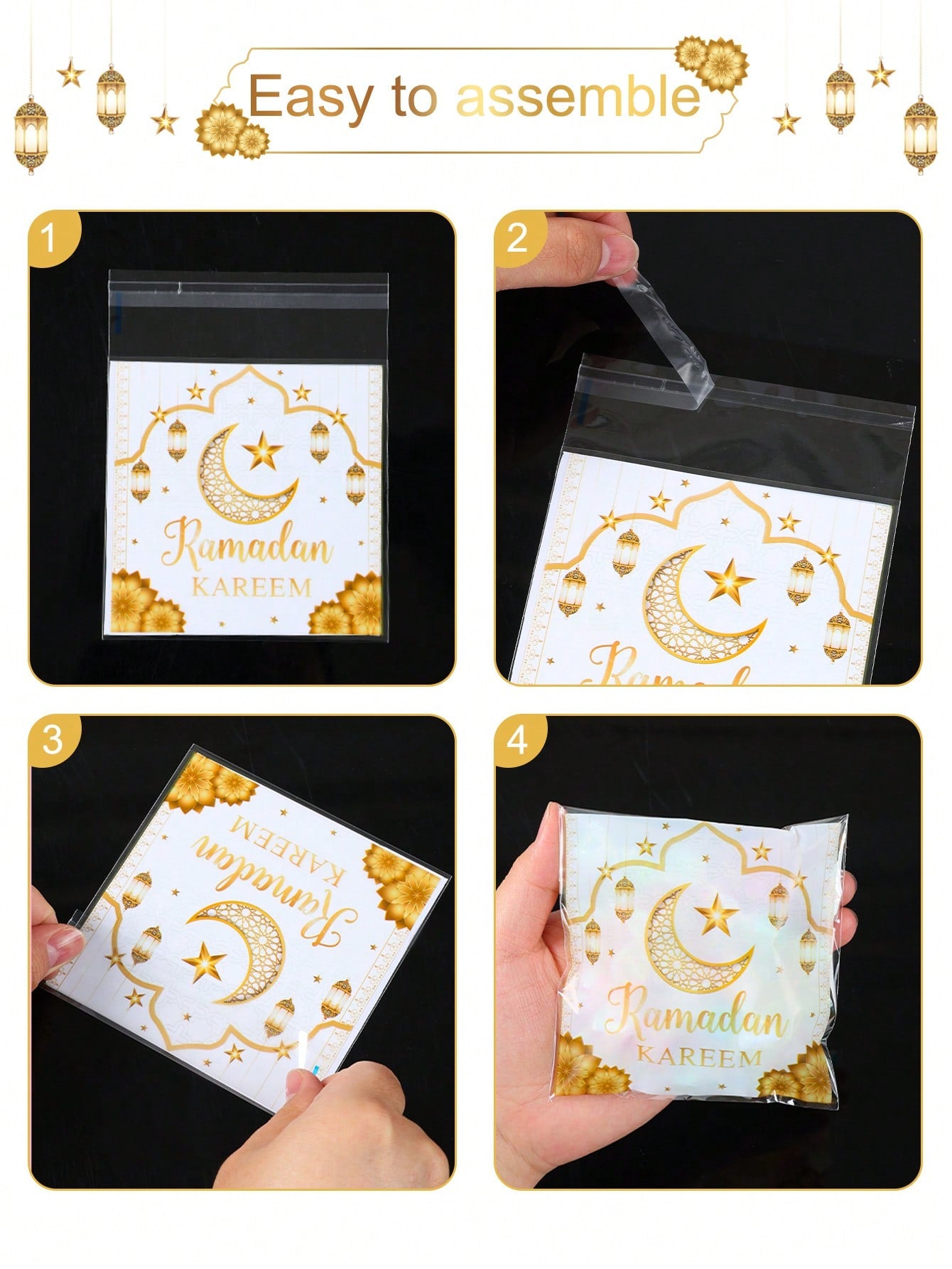 50pcs Ramadan Food Packaging Bags (Code:31)