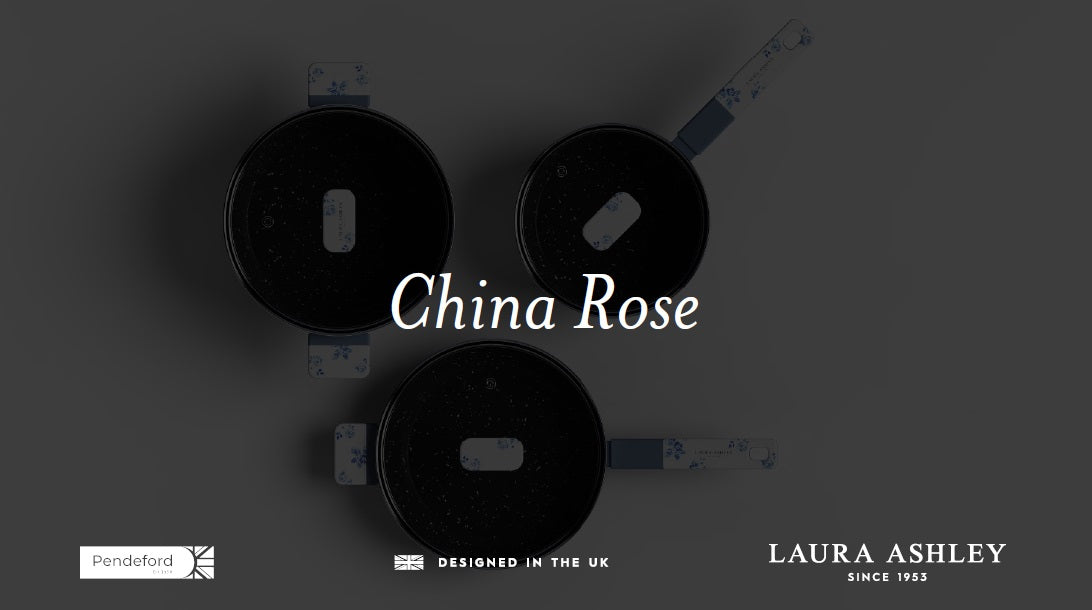 LAURA ASHLEY 11 INCH / 28CM FRYING PAN CHINA ROSE