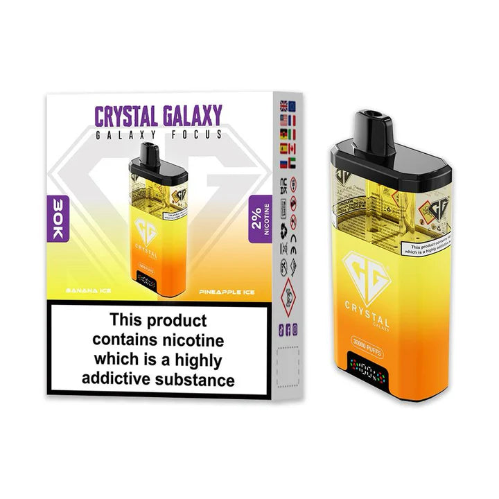 CRYSTAL GALAXY FOCUS 30000 PUFFS KIT.