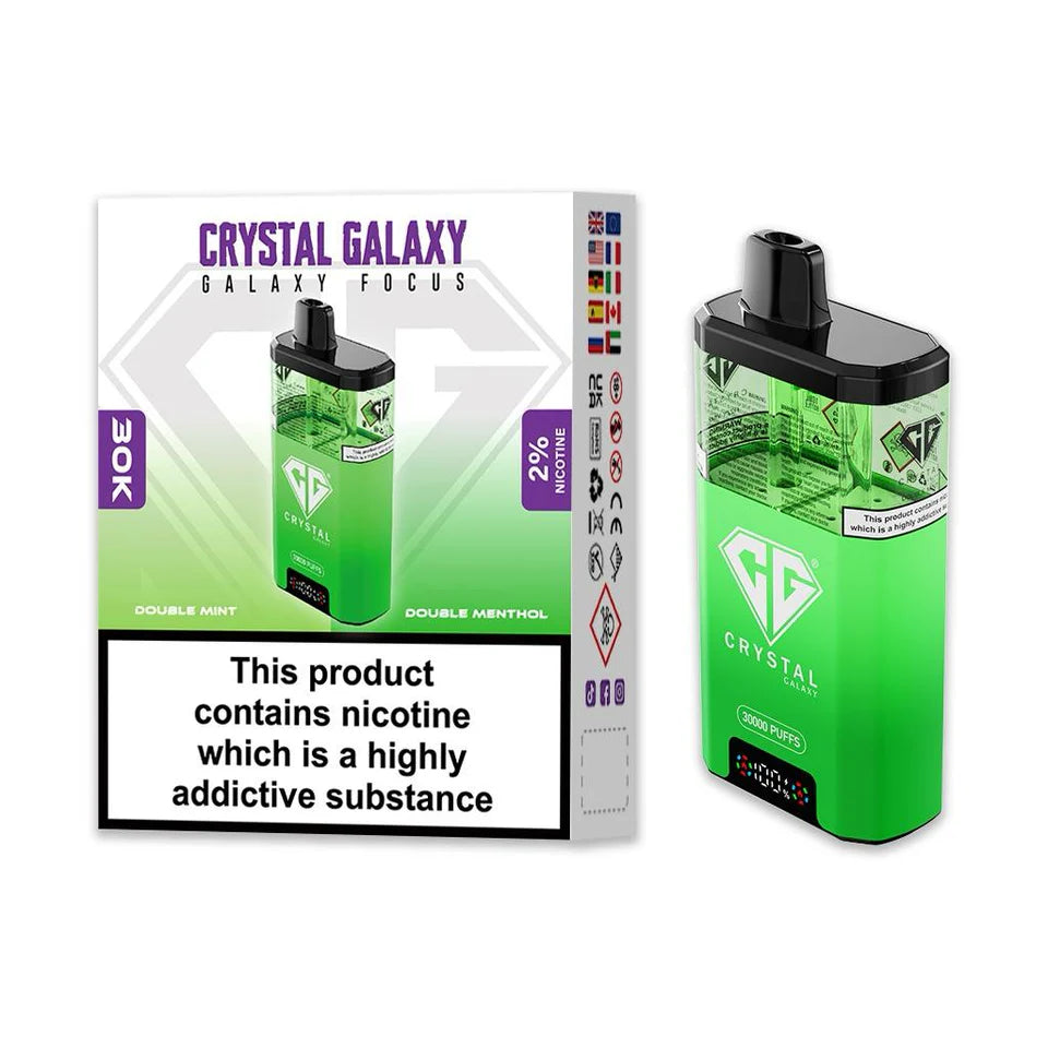 CRYSTAL GALAXY FOCUS 30000 PUFFS KIT.