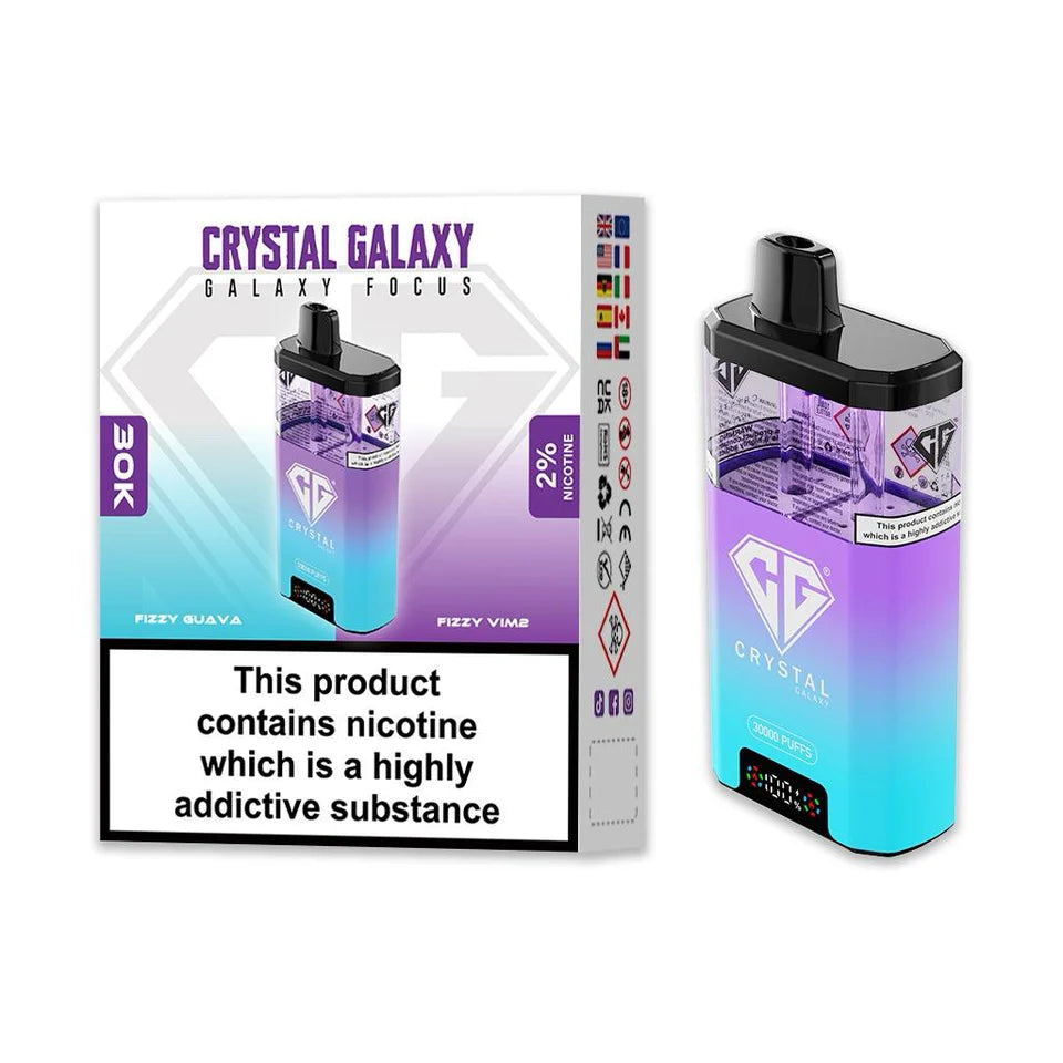 CRYSTAL GALAXY FOCUS 30000 PUFFS KIT.
