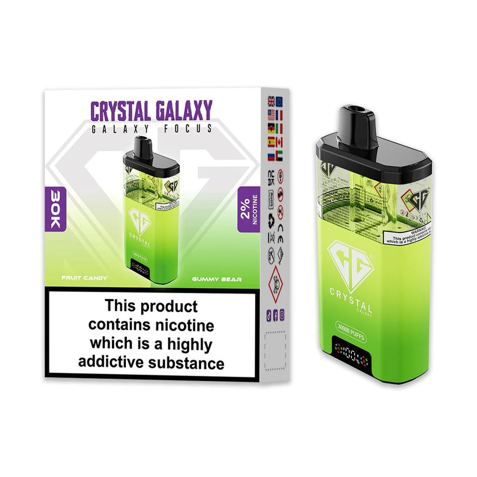 CRYSTAL GALAXY FOCUS 30000 PUFFS KIT.