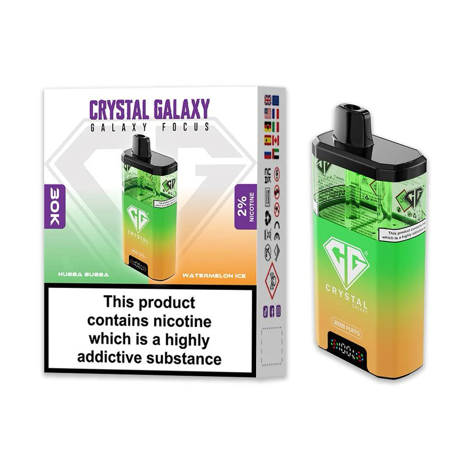 CRYSTAL GALAXY FOCUS 30000 PUFFS KIT.
