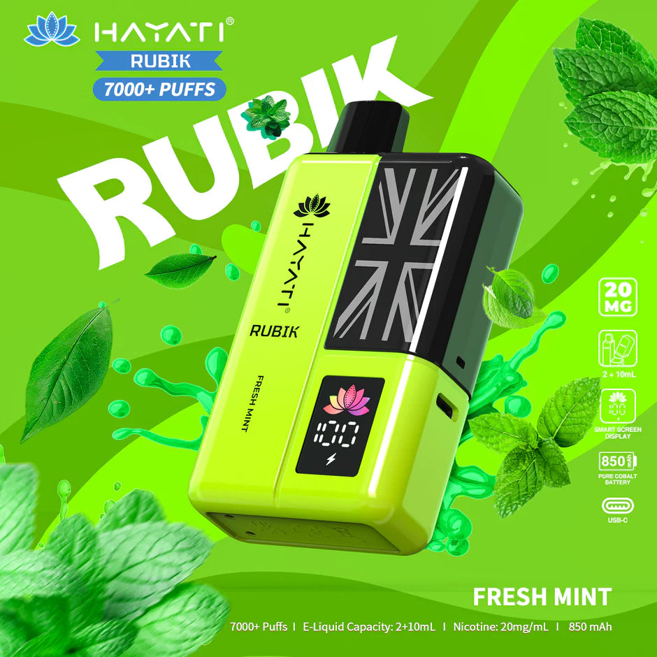 Buy 2 HAYATI RUBIK 7000 Puffs Prefilled Pod Kit