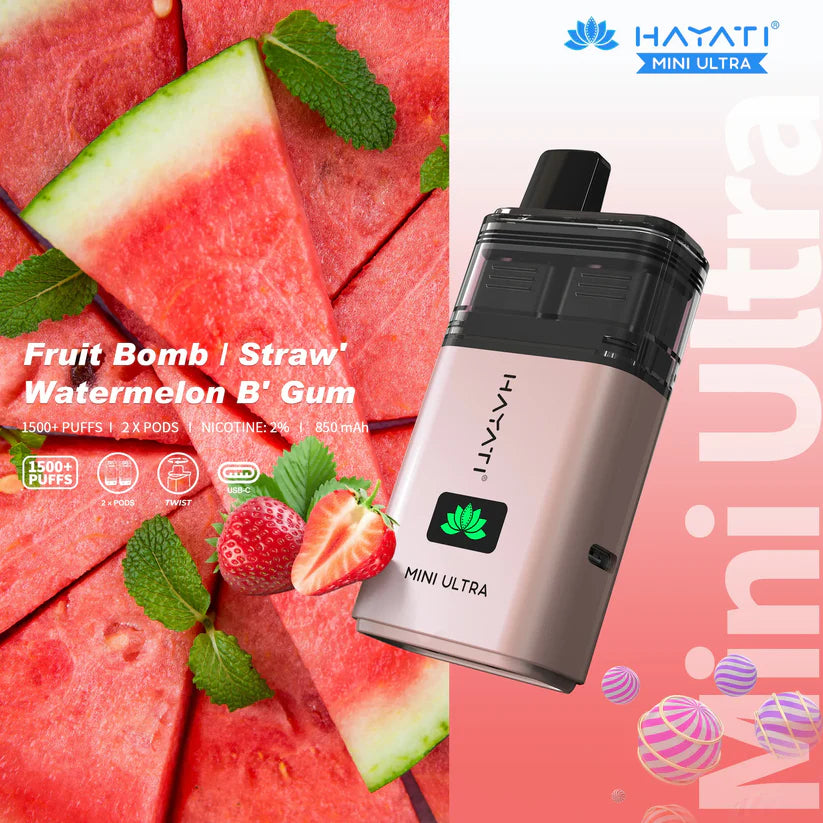 TWO Hayati Mini Ultra 1500 Prefilled Pod Kit