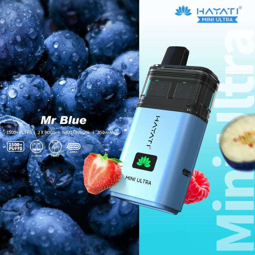 TWO Hayati Mini Ultra 1500 Prefilled Pod Kit