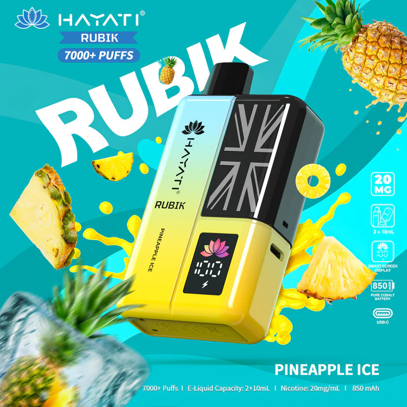 Buy 2 HAYATI RUBIK 7000 Puffs Prefilled Pod Kit