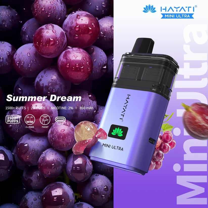 TWO Hayati Mini Ultra 1500 Prefilled Pod Kit