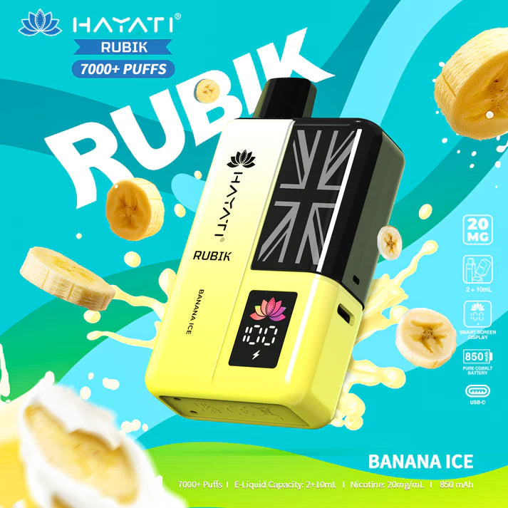 Buy 2 HAYATI RUBIK 7000 Puffs Prefilled Pod Kit