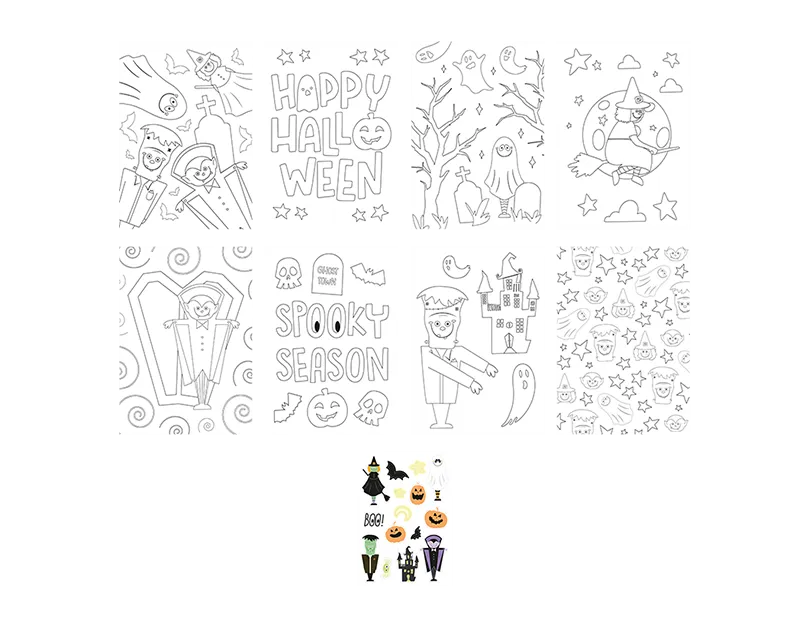 Halloween Colouring Set   (5056170353953)