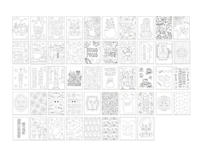 Halloween Colouring Book (5056170353960)