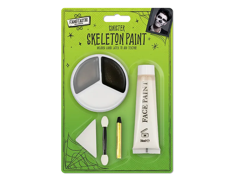 Halloween Characters Make Up Kit - Skeleton (5056170370066)