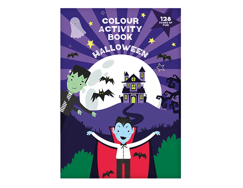 Halloween Colour & Activity Book with Stickers - 128 pages (5056283882722)