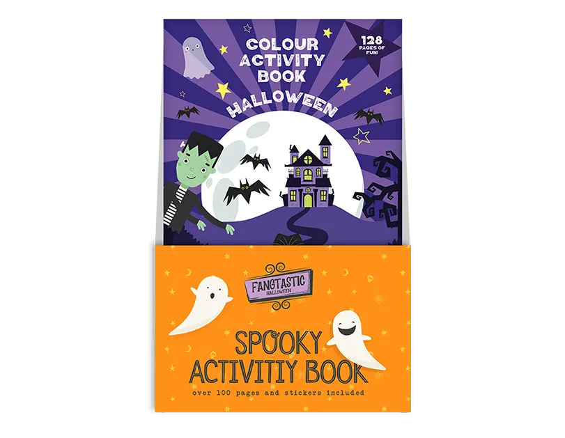 Halloween Colour & Activity Book with Stickers - 128 pages (5056283882722)