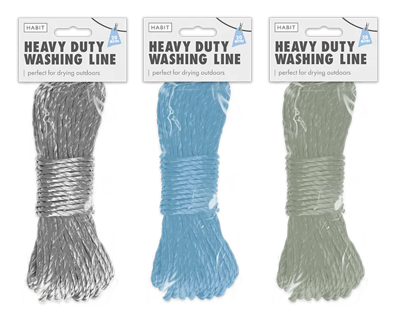 Heavy Duty Washing Line 20m (5056170380539)