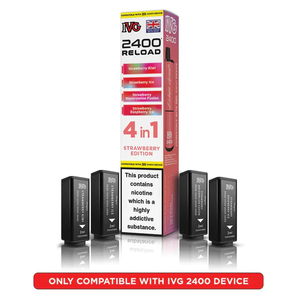 IVG 2400 Reload 4-in-1 Multi Flavour Edition Prefilled Pods - pack of 4