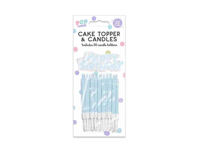 Pastel Cake Topper & Candles (5063435114167)