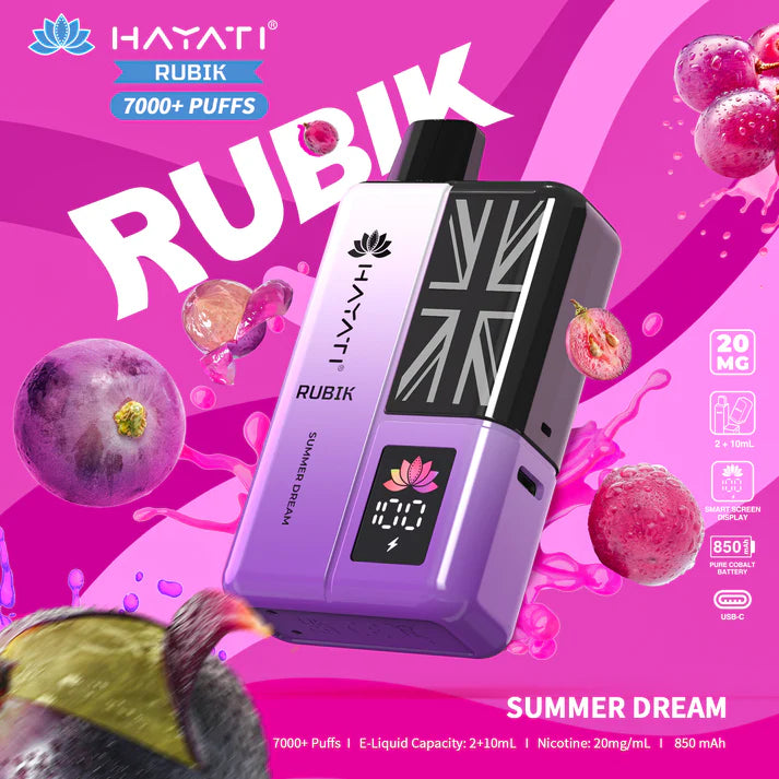 Buy 2 HAYATI RUBIK 7000 Puffs Prefilled Pod Kit