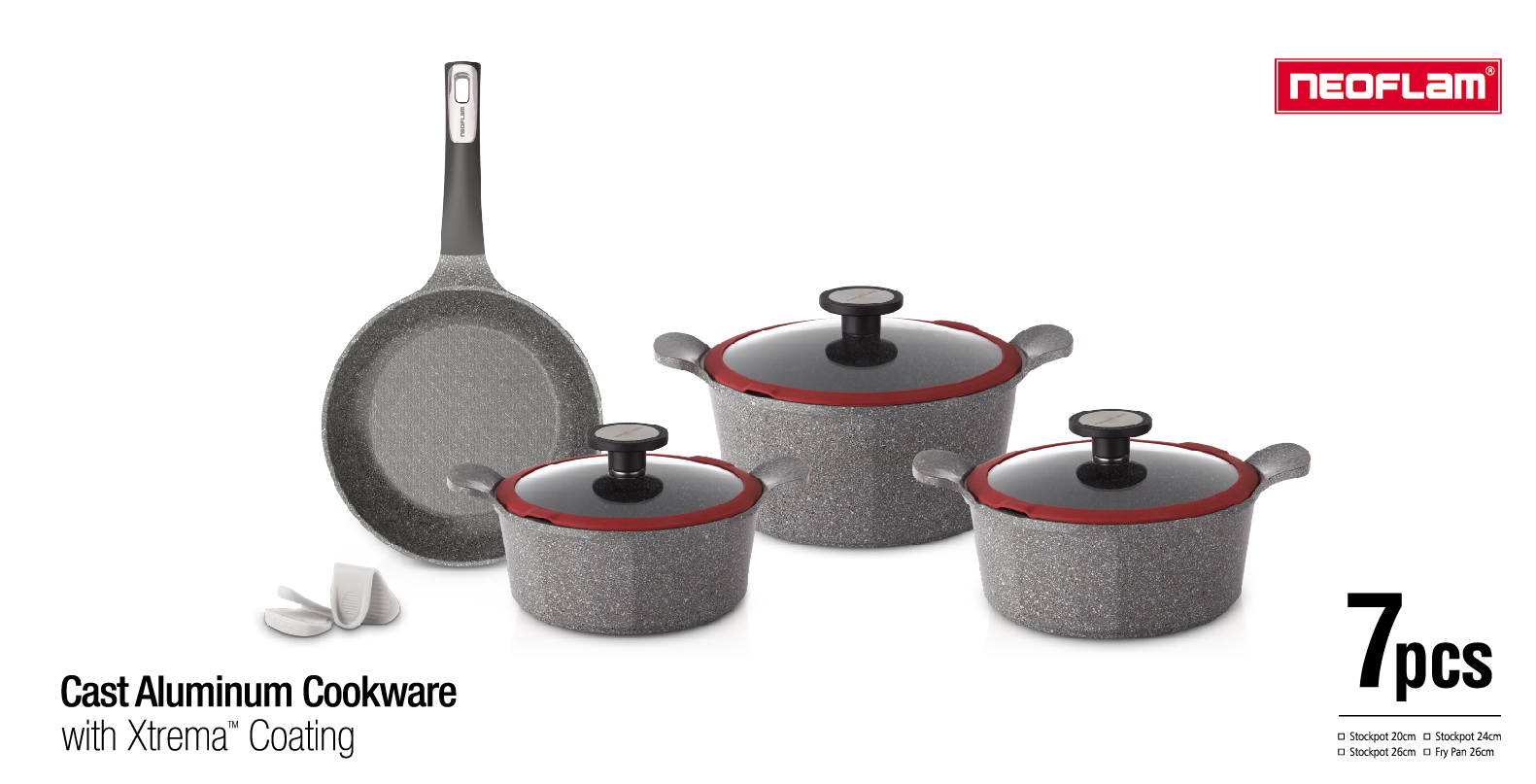 Marble Set 7pcs - Neoflam Brand