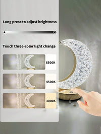 3-Color LED Crystal Lamp, Moon/Star Shape (Code:18)