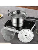 4pcs Non Stick Chip Pan Deep Fat Fryer (Code 3)