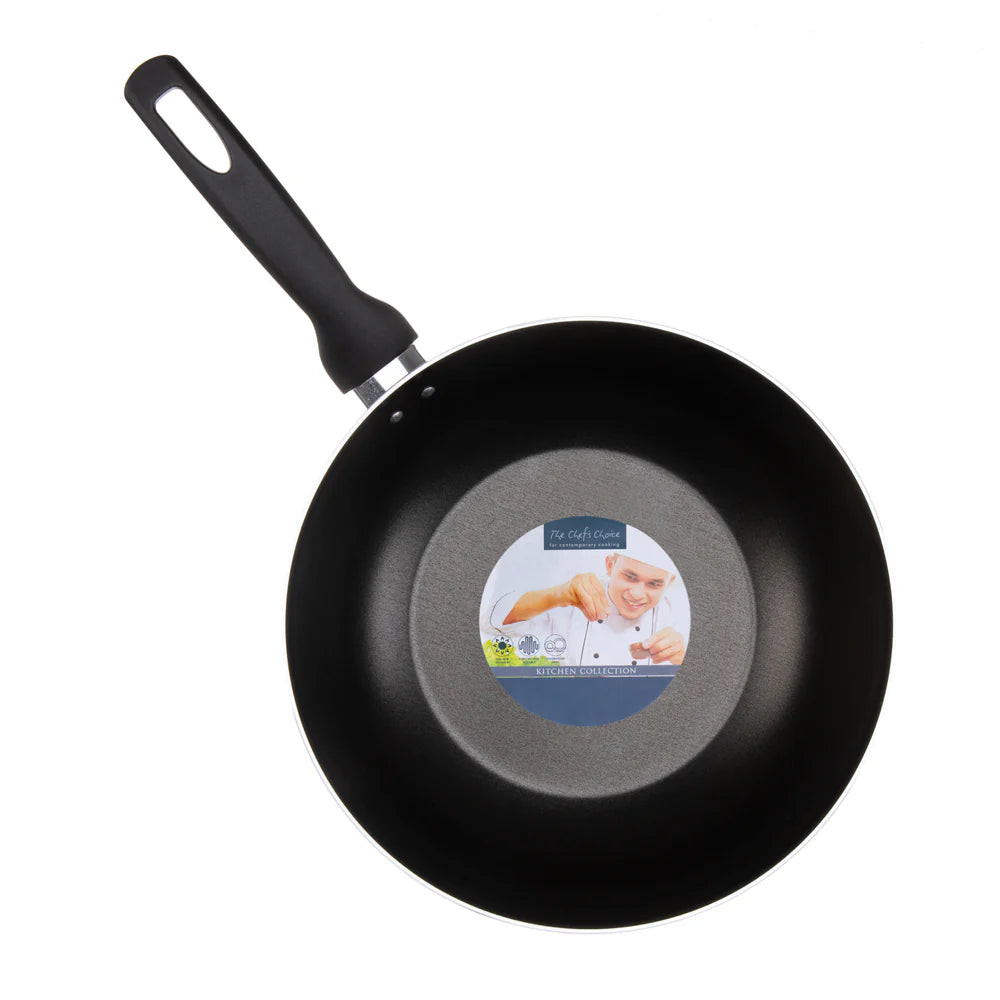 28 cm Non-Stick Wok Pan (ChefsChoice) 5015826011289