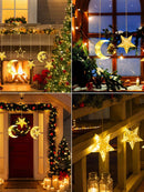 2PCs Moon Suction Cup Lamp /  LED Moon & Star  (Code:33)