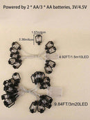 3m 20 LED Black Warm Light Mini Retro Kerosene (Code 6)