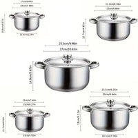 8pcs Colorful Stainless Steel Cookware Set Non Stick