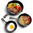 3pcs Set Cast Iron Non Stick Frying Pans